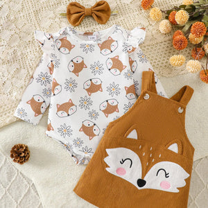 Baby Girls Fox Clothes Set
