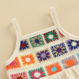 Baby Girls Crochet Denim Clothes Set