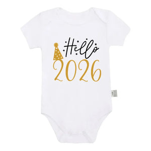 Hello 2026 Newborn Baby Rompers