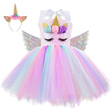 Baby Girls Rainbow Unicorn Tutu Dresses-Elite Outlet Store