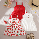 Newborn Baby Girl Summer Dresses 3 Pcs