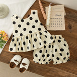 Baby Girls Polka Dot Summer Clothes Set