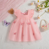 Baby Girl Pink Butterfly Dress 0-3 Years