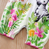 Newborn Baby Girl Soft Animal Jumpsuit