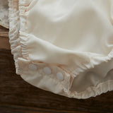 Baby Girls Embroidery Tulle Romper Dress Headband