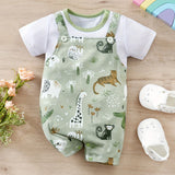 Newborn Baby Boys Zoo Bodysuit