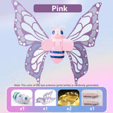 Toddler Kids Electric Moving Light Fairy Wings