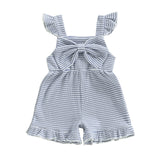 Toddler Baby Girls Striped Summer Jumpsuits