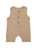 Sleeveless Baby Boy Cotton Jumpsuits