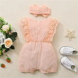 Cute Lace Romper & Headband