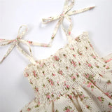 Baby Girl Floral Romper Dress Headband