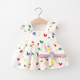 Sweet Heart Baby Girls Dress + Bags