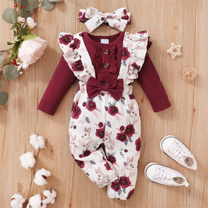 3pcs Baby Girls Cute Clothes Set