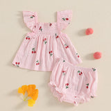 Baby Girl Cherry Summer Outfit