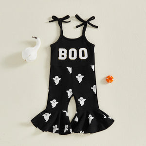 Halloween Kids Toddler Girls Embroidery Jumpsuit