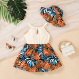 Baby Girl Toddler Summer Dress Hat Set