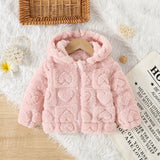 Baby Girl Toddler Fleece Hooded Jacket