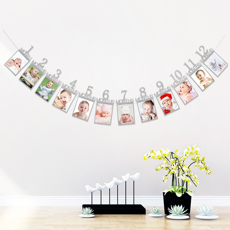 Baby Accessories - 12 Months Photo Frame Banner
