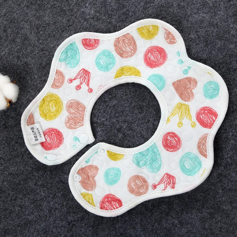 Baby Accessories - Flower Style Waterproof Bibs