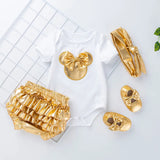 Baby Clothes - Golden Ruffle Clothing Sets 0-24M