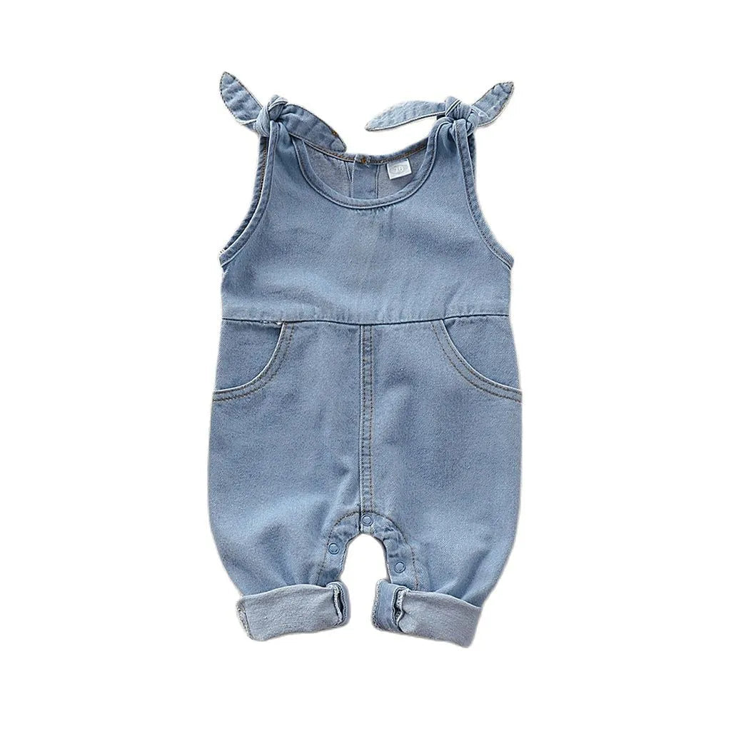 Baby Clothes - Newborn Baby Denim Rompers