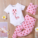 Baby Clothes - Newborn Baby Girl Giraffe Clothes Set
