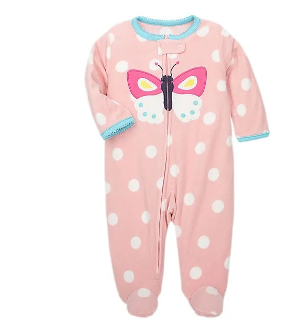 Baby Clothes - Warm Winter Zipper Baby Pajamas