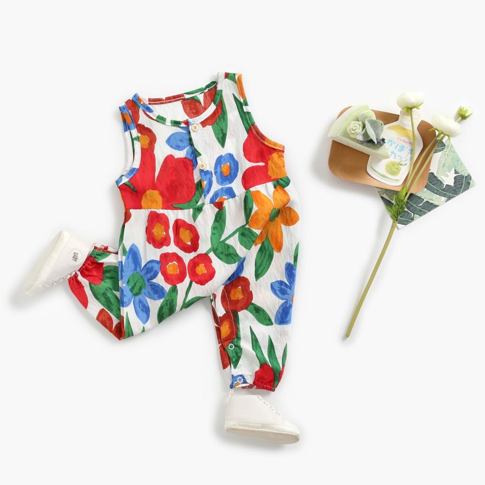 Baby Romper - Baby Girls Sleeveless Jumpsuits