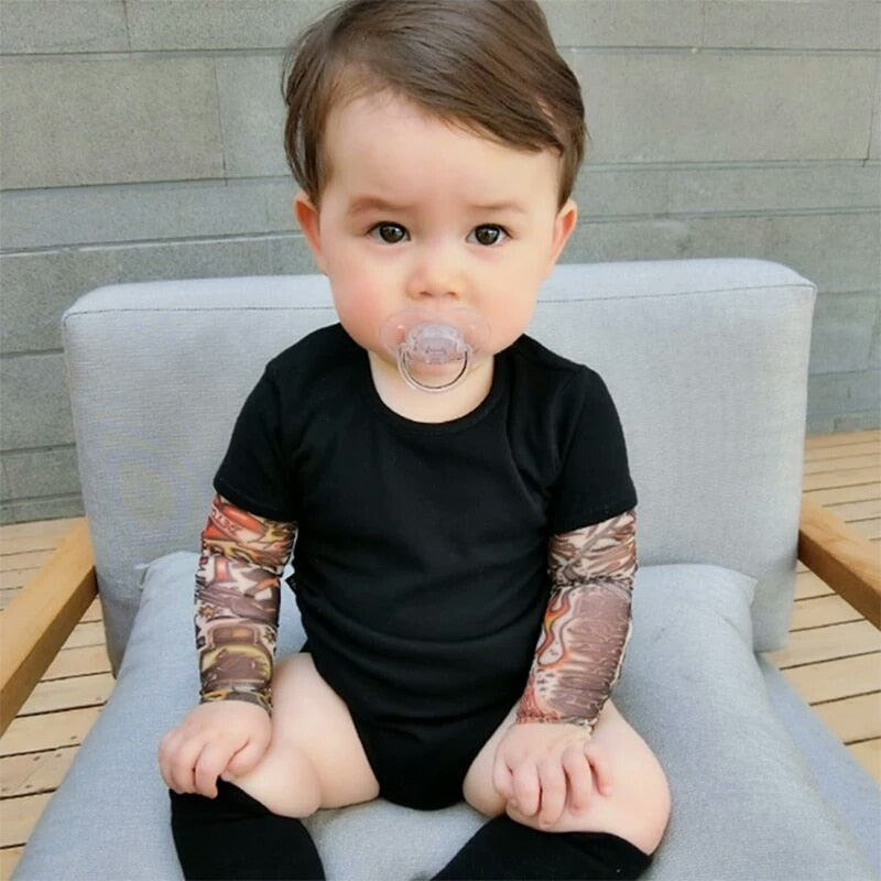 Baby Romper - Baby Tattoo Printed Bodysuits