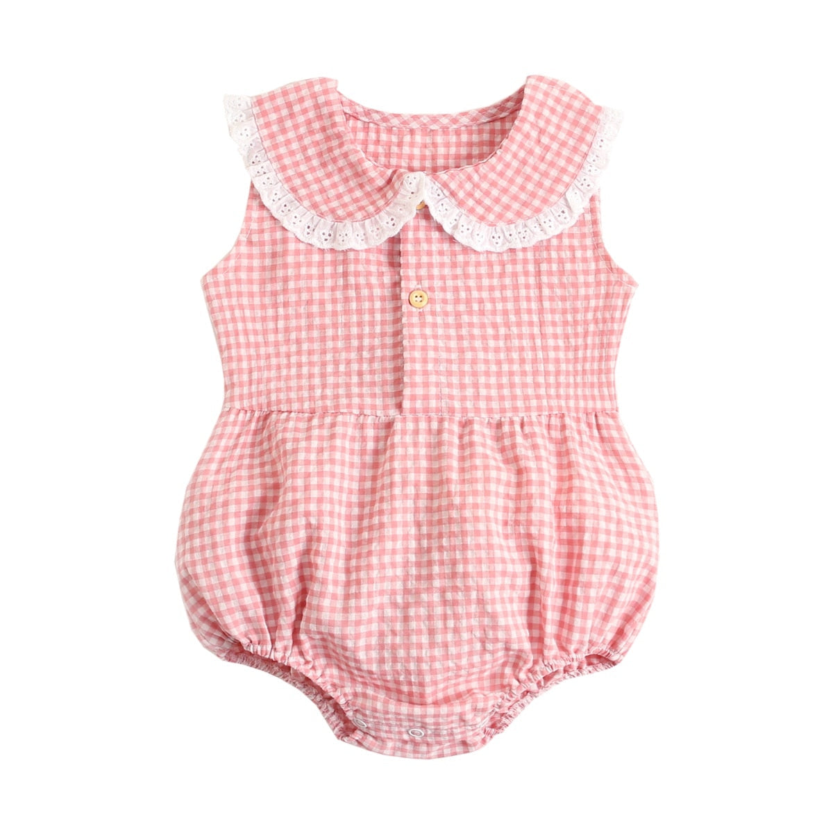 Baby Romper - Cute Plaid Newborn Baby Toddler Bodysuits