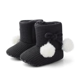 Baby Shoes - Autumn/Winter Pompom Baby Boots 0-18M
