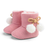 Baby Shoes - Autumn/Winter Pompom Baby Boots 0-18M