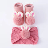 Headband - Newborn Baby Socks Headband Set