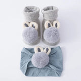 Headband - Newborn Baby Socks Headband Set