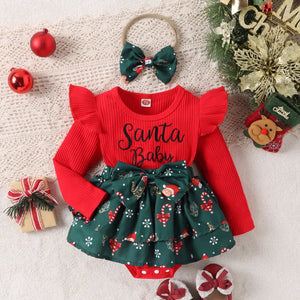 Newborn Baby Girls Christmas Outfits