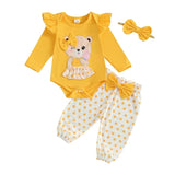 Baby Girls Fall Embroidery Clothes Sets