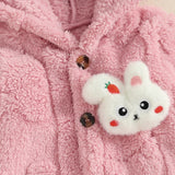 Newborn Baby Winter Hooded Bunny Jumpsuits