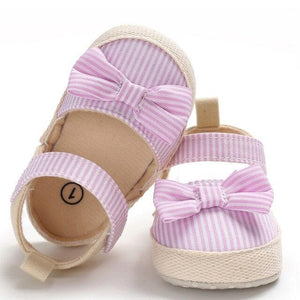 Baby Girl Soft Striped Summer Shoes 0-18M