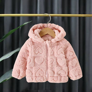 Baby Girl Toddler Fleece Hooded Jacket