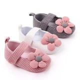 Baby Girl First Walker Flower Shoes
