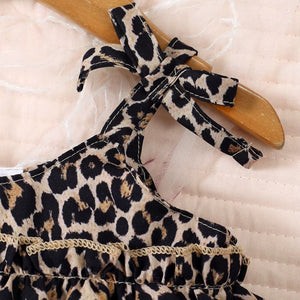 Baby Girl Toddler Leopard Jeans Clothes Set