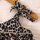Baby Girl Toddler Leopard Jeans Clothes Set