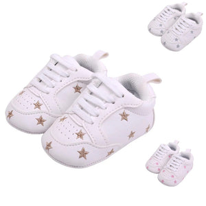 Star Pattern First Walkers Sneakers