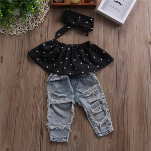 3pcs Fashion Baby Girl Clothes Set