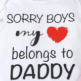 Newborn Baby Girl Clothing Set My Heart Belongs To Daddy