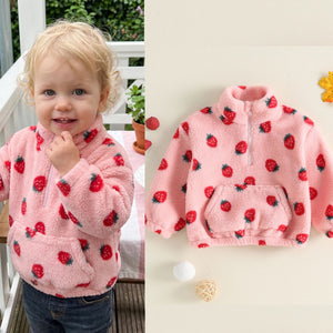 Toddler Girl Strawberry Sweatshirts