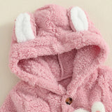 Newborn Baby Winter Hooded Bunny Jumpsuits