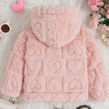 Baby Girl Toddler Fleece Hooded Jacket