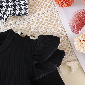 Baby Girl Fall Plaid Clothes Set