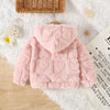 Baby Girl Toddler Fleece Hooded Jacket